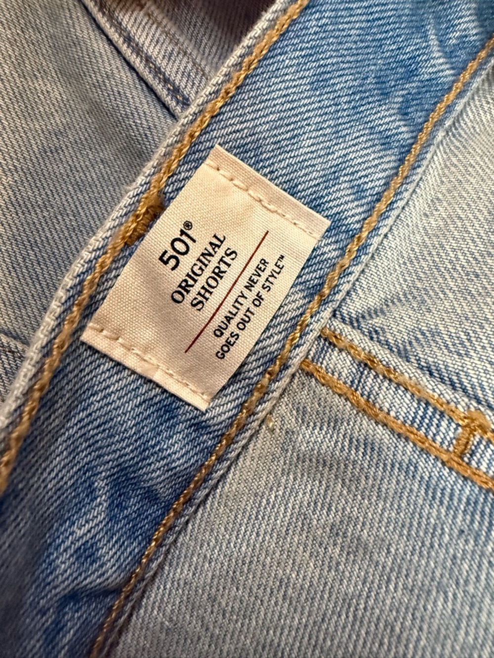 Levi's 501’s Women's Denim Cutoff Shorts Duo - Light Blue & Black - Picture 9 of 9